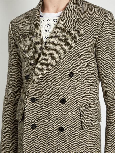 burberry double breasted tweed multicolor coat mens wool|Men's Burberry Wool Coats .